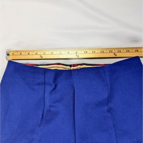 Vintage Ahlers Royal Blue Ski Pants Stirrup West Germany Wool Blend Size 10-12 - Picture 8 of 12